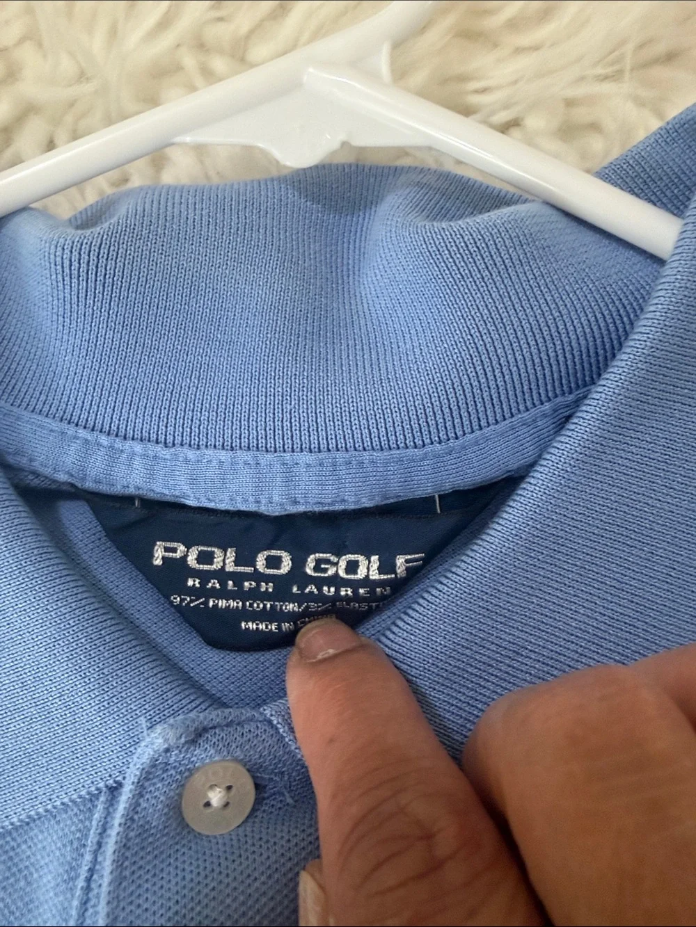 Polo by Ralph Lauren Light Blue Men's Polo Shirt .Size XL NWOT